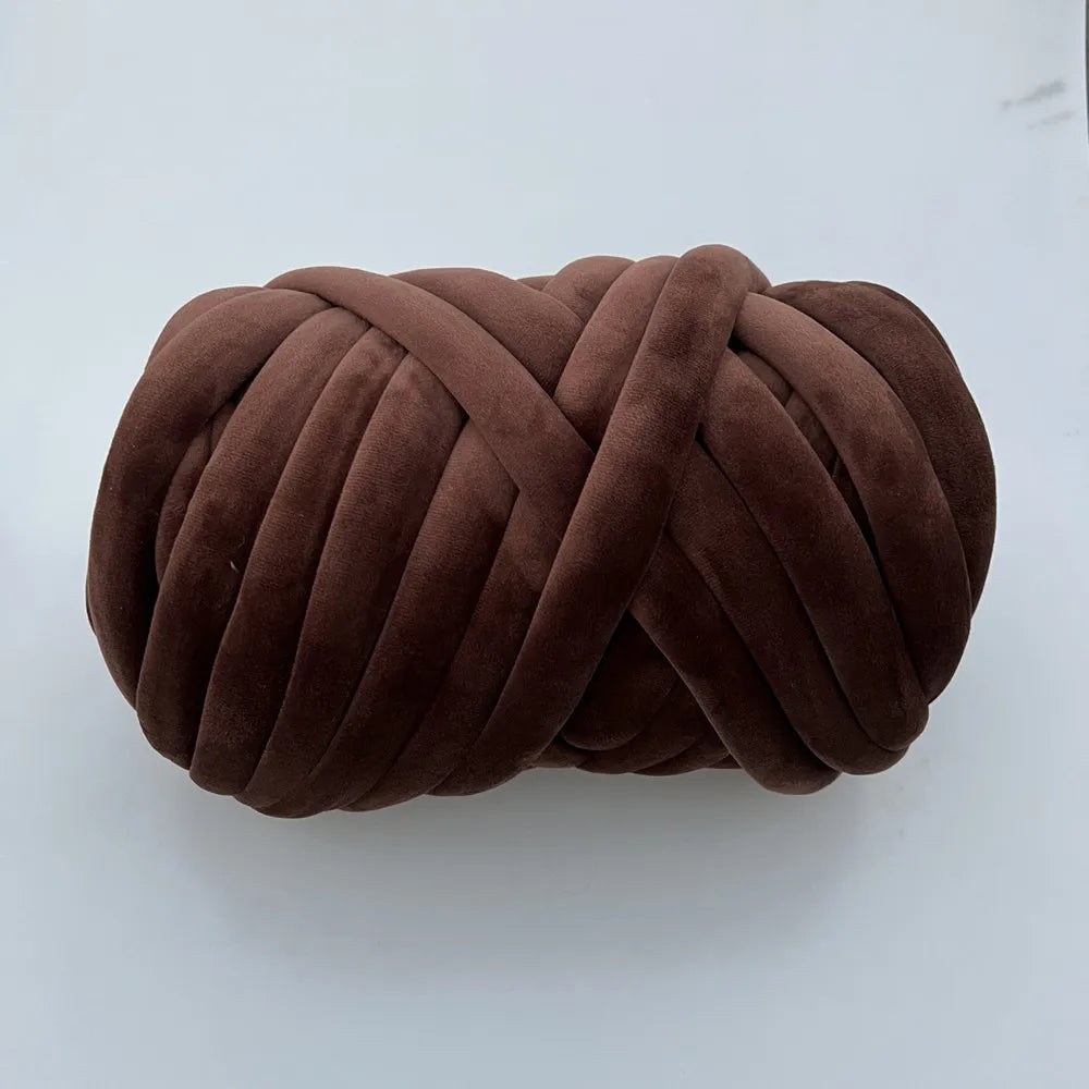 Velvet Chunky Yarn 500G Bulky Wool For DIY Blankets Hats