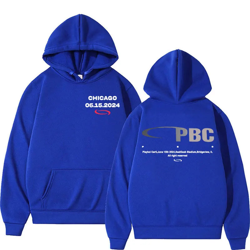 Playboi Carti PBC Opium Label Logo Print Hoodies Men Women Harajuku Y2k Hip Hop Sweatshirt Fashion Casual Fleece Pullover Hoodie