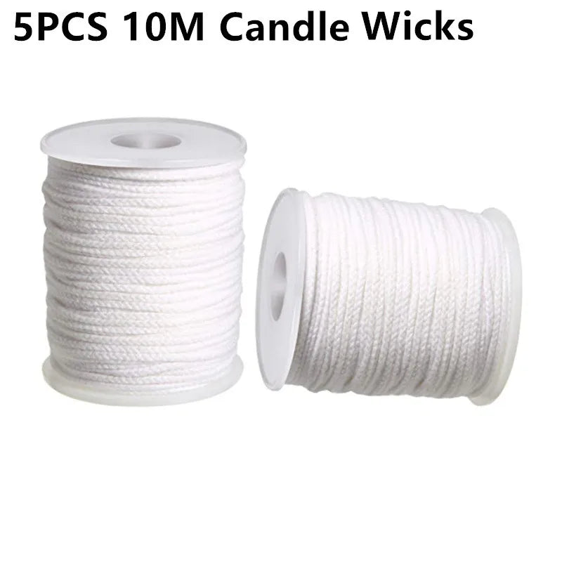 DIY Wax Core 61 M Long Cotton Woven Candle Lamp Wick Candle Accessories Candle Lamp Wick Candle Making Kit Candle Lamp Wick