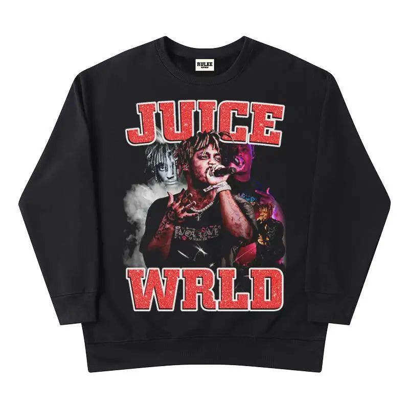Rapper Juice Wrld 999 Letter Printed Hoodie Y2k Women's Casual Fashion Sportswear Autumn/Winter Hoodie Men's Women's Clothing