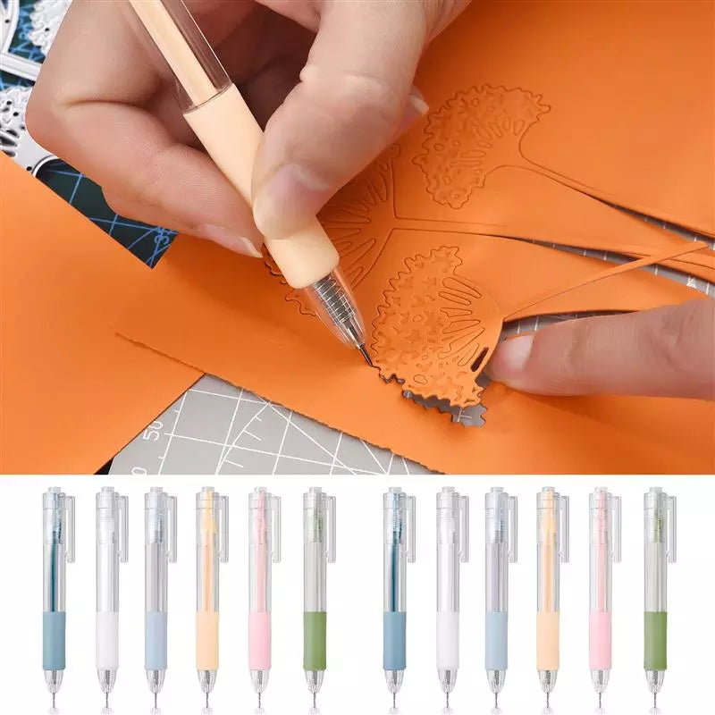 1 Set Art Utility Knife Pen Knife Cut Stickers Scrapbooking Cutting Tool Express Box Knife School Supplies DIY Craft Supplies