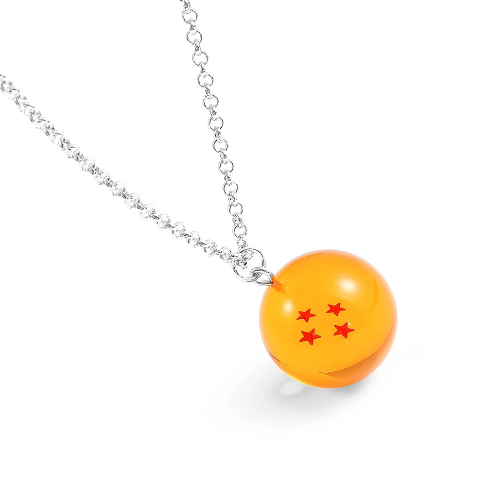 Dragon Ball Necklaces  Pendants Reiki Gemstone Round Bead Ball Fittings Women Men Jewelry