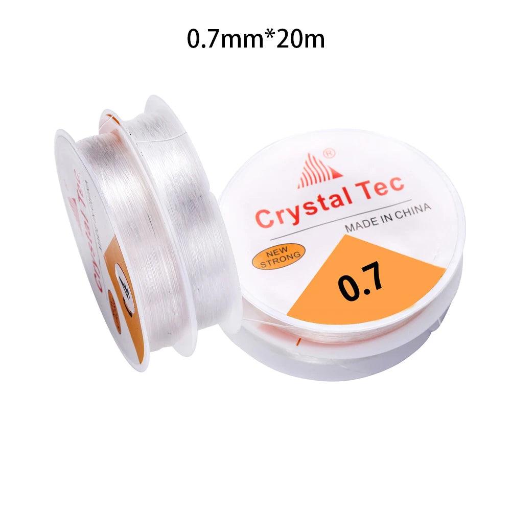 0.5-1.0mm Elastic Cord Beading Thread Stretch String Fibre Crafting Line For Jewelry Making DIY Seed Beads Pony Beads Bracelets