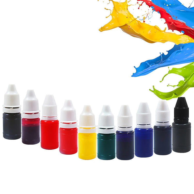 1Pcs 10ml Flash Refill Ink Color Inking Seal Stamp Oil for Wood Paper Wedding Scrapbooking Making Seal Office School Supplies