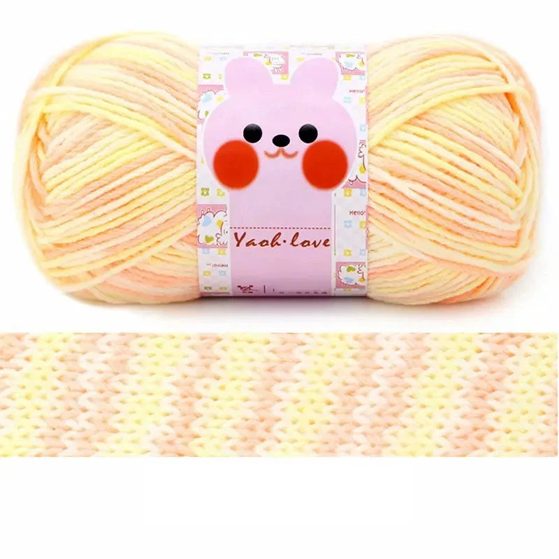 Milk Cotton Thick Yarn 170M Roll 100G For Hand Knitting