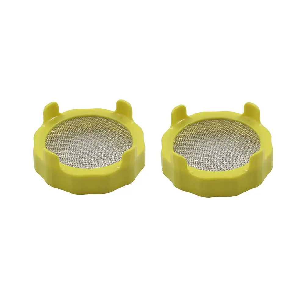 2pcs Plastic Sprouting Lid Mesh Sprout Cover Seed Crop Germination Vegetable Plastic Sealing Ring Lid for Mason Jar