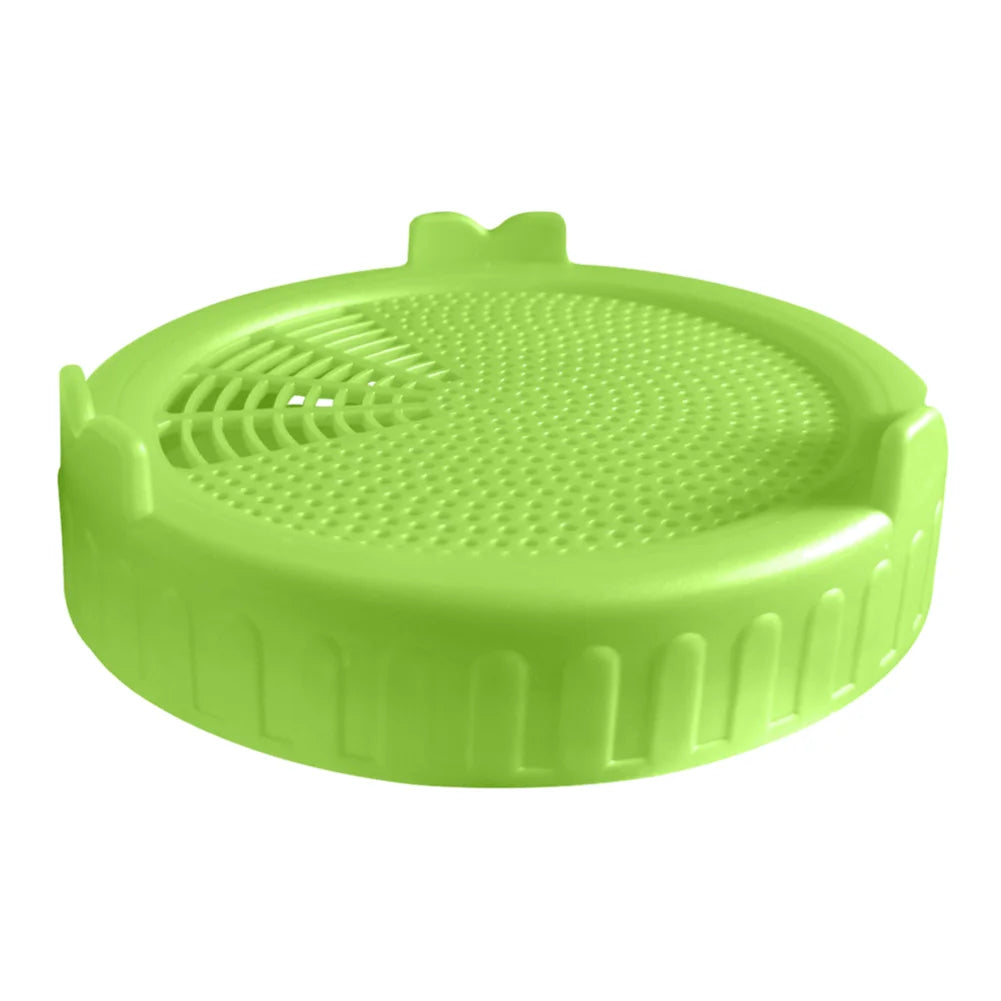 1-2PCS Plastic Sprouting Lid Food Grade Seed Crop Germination Vegetable Plastic Sealing Ring LidMesh Sprout Cover For Mason Jar