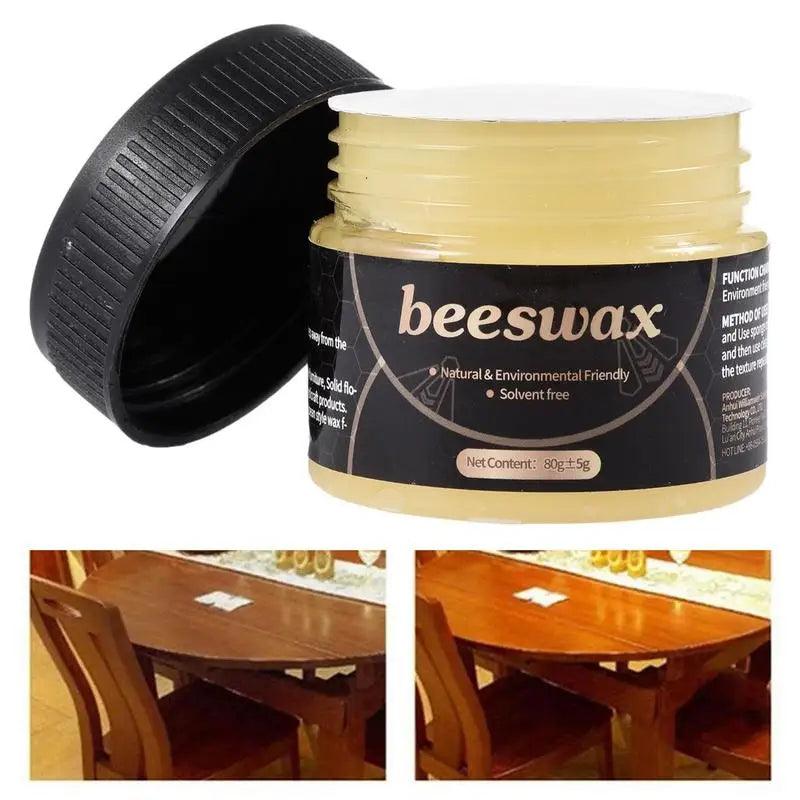 Wood Wax Waterproof Natural Beeswax For Floor Multifunctional Wood Restorer For Seals Stones Tables Artwork Wooden Bracelets