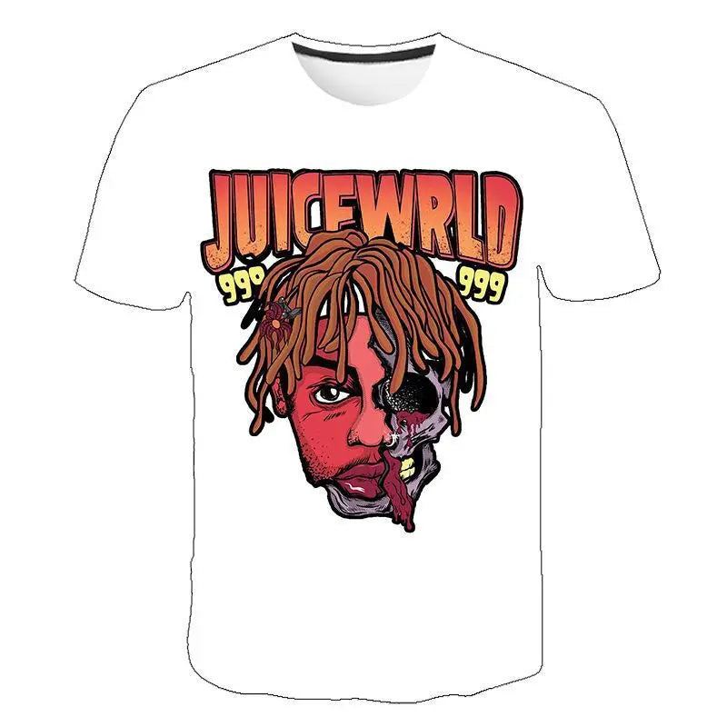 Rapper Juice Wrld 999 Short T Shirt Men's Women's Letter Printed Tshirts Y2k Casual Fashion Sportswear Summer Clothing