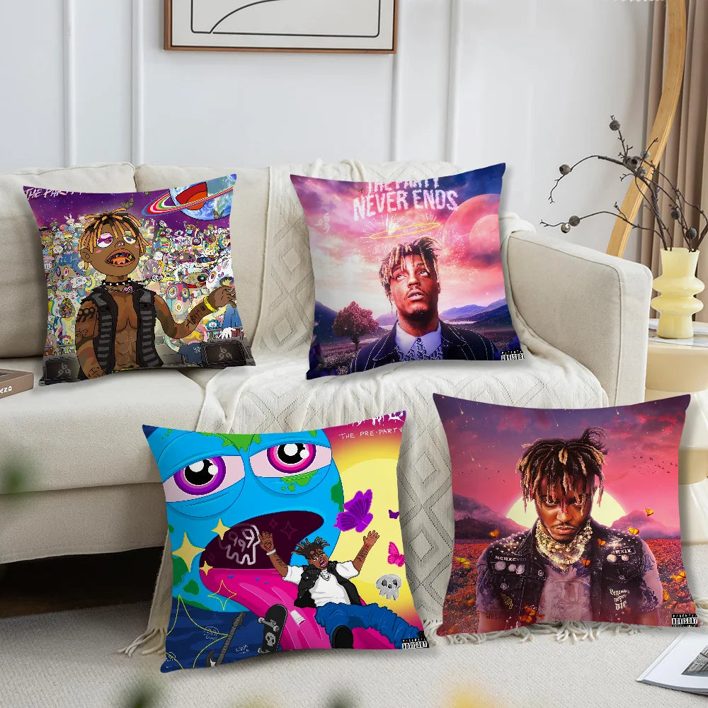 The Party Never Ends Pillow Case Sofa Living Room Headboard Bedroom Backrest Cushion Square J-Juice W-Wrlds Cushion Nap Time