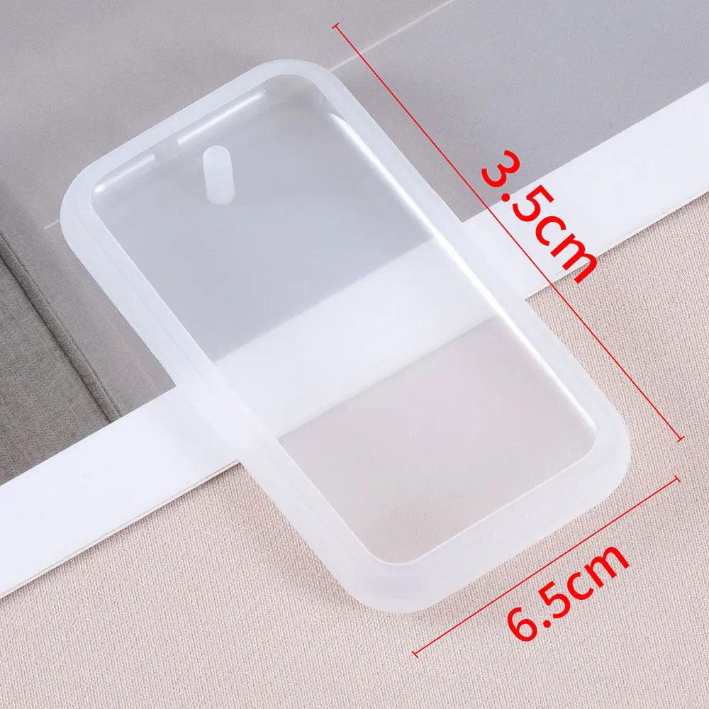 Rectangle Round Pendants Resin Mold Heart/Shield Shaped Silicone Mold for DIY Jewelry Making Earrings Charms Keychain Tools