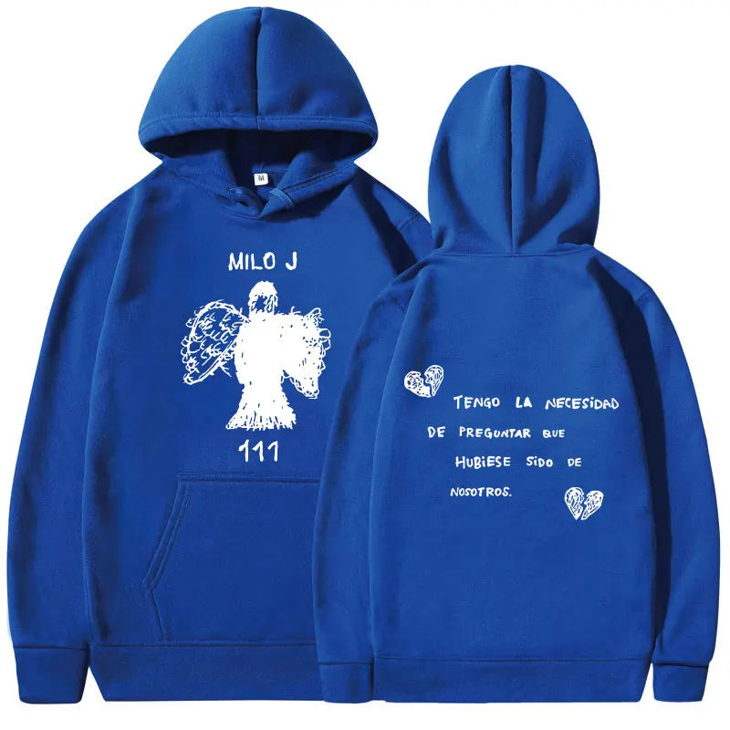 Rapper Milo J Hoodies 111 Album Merch Hooded Sweatshirt Men Women Clothes Fashion Hip Hop Vintage Long Sleeve Pullover Fans Gift