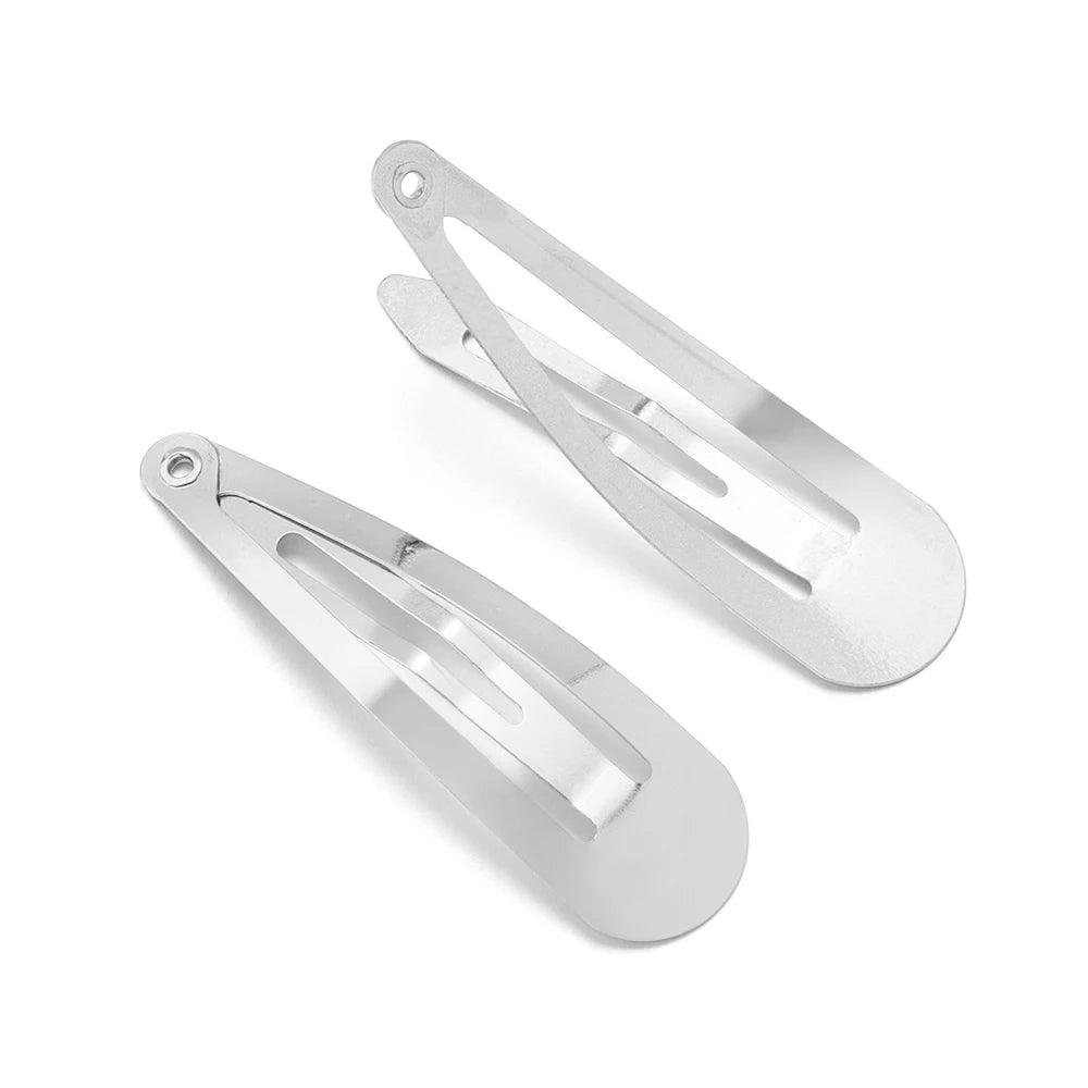 10/50pcs Water Drop Shaped Hairpin Simple Metal Snap BB Hair Clips Barrettes for DIY Handmade Headwear Hair Tools Accessories