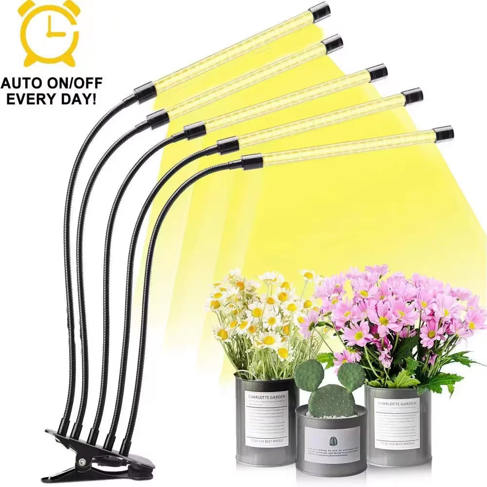 LED USB Grow Light Phytolamp for Plants with Control Full Spectrum 3000K Fitolamp Lights Home Flower Seedling Clip Phyto Lamp