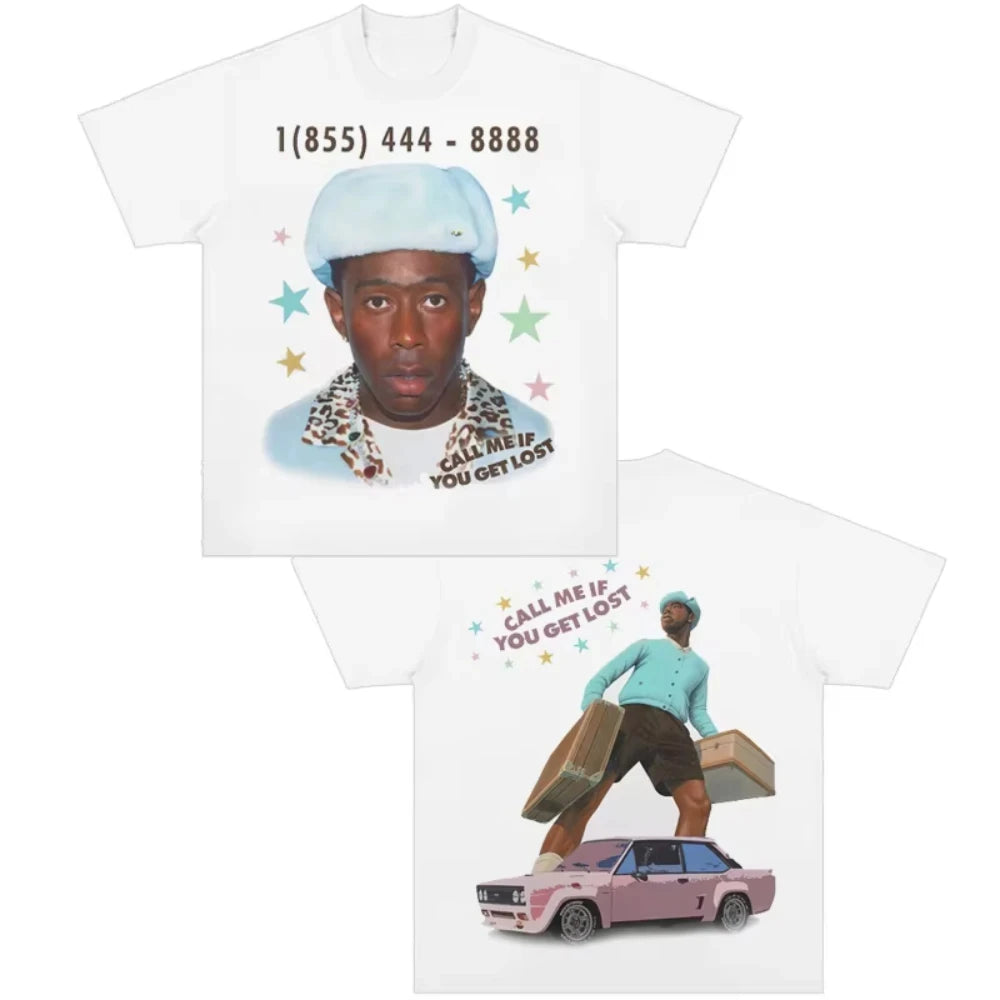 Tyler The Creator Graphic T Shirt for Men and Women Hip Hop Rapper Oversized Short Sleeve Summer Top