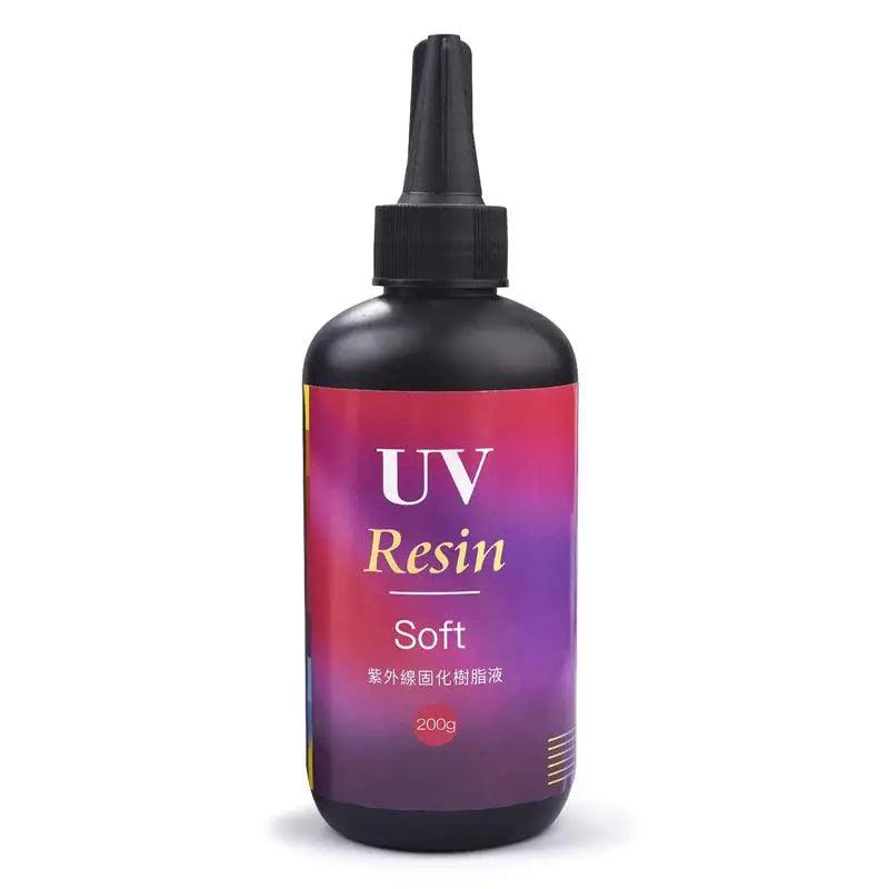 UV Soft Resin Glue 50/60/100/200g Fishing Quick Drying Glue Fly Tying Lure UV Clear Finish Glue DIY Jewelry Making Accessories