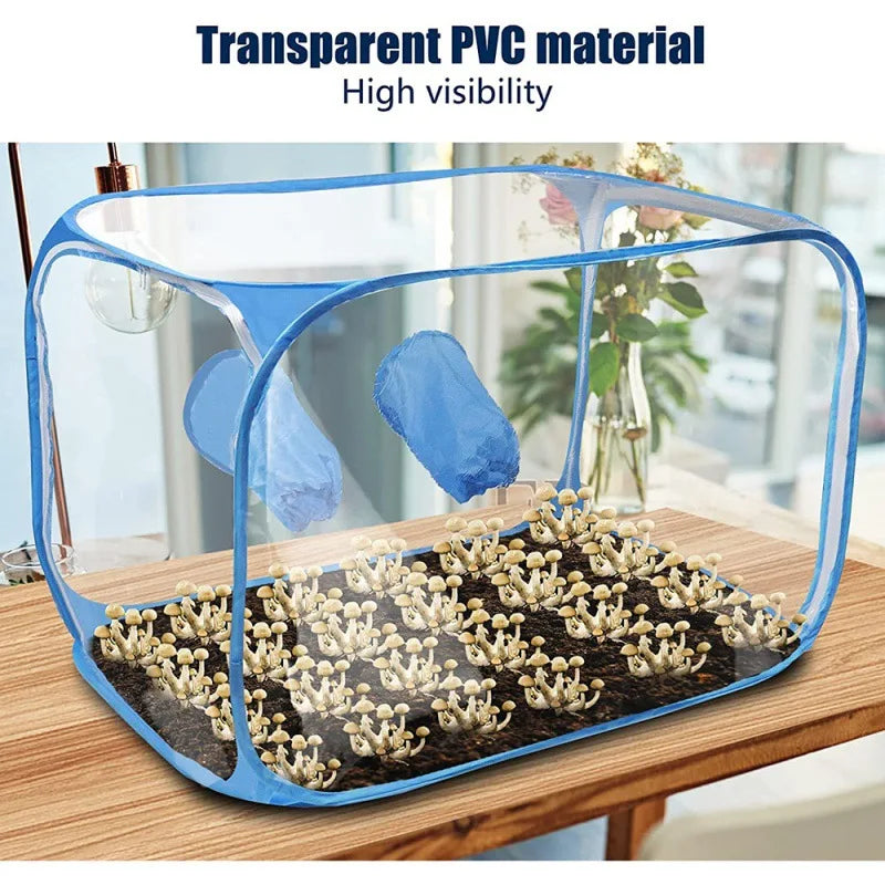 Portable Foldable Still Air Box Mushroom Growth Still Air Box Bounce Mushroom Cultivation Tent Kit