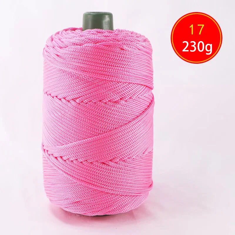 Lightweight Ice Silk Thread 225g Handcrafted Yarn for Summer Hats Storage Baskets and Seat Cushions