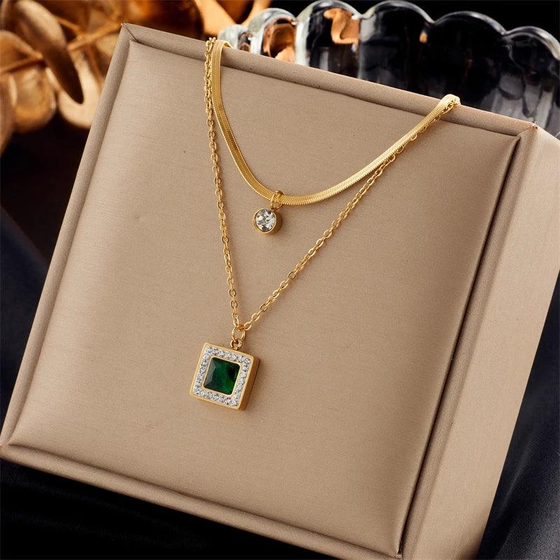 DIEYURO 316L Stainless Steel Pearl Heart Butterfly Cross Pendant Necklace For Women Fashion Girls Clavicle Chain Jewelry Gifts