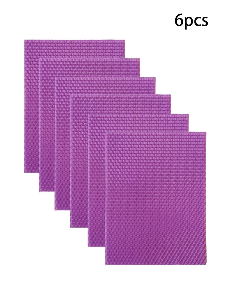 15*20Cm 6Pcs 12Colors Colored Beeswax Sheet Candle Roll Handmade DIY Honeycomb Wax Sheet Parent-Child Activity Material Package
