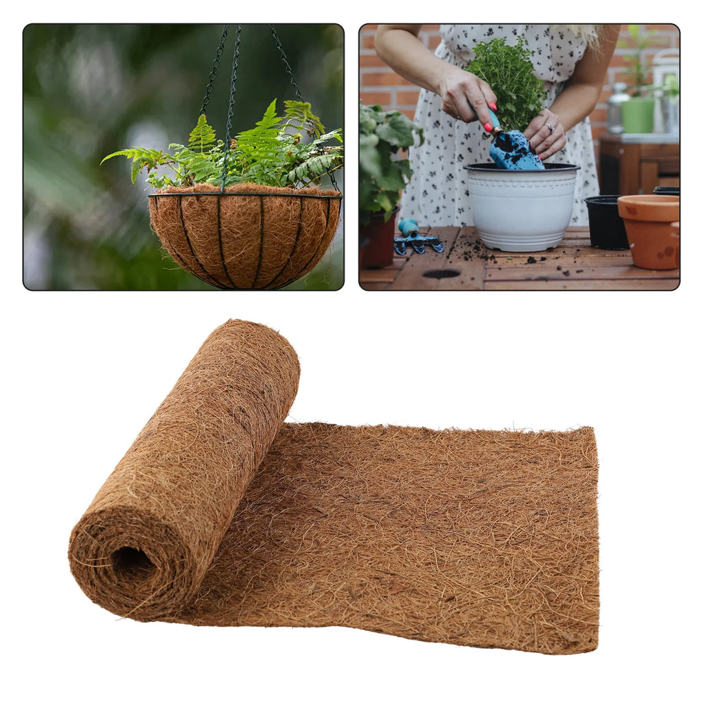 Coconut Palm Mat Carpet Floor Mat Door Mat Coir Mat Soft Natural Coconut Palm Fiber Liner Bulk Roll Flower Basket Flowerpot