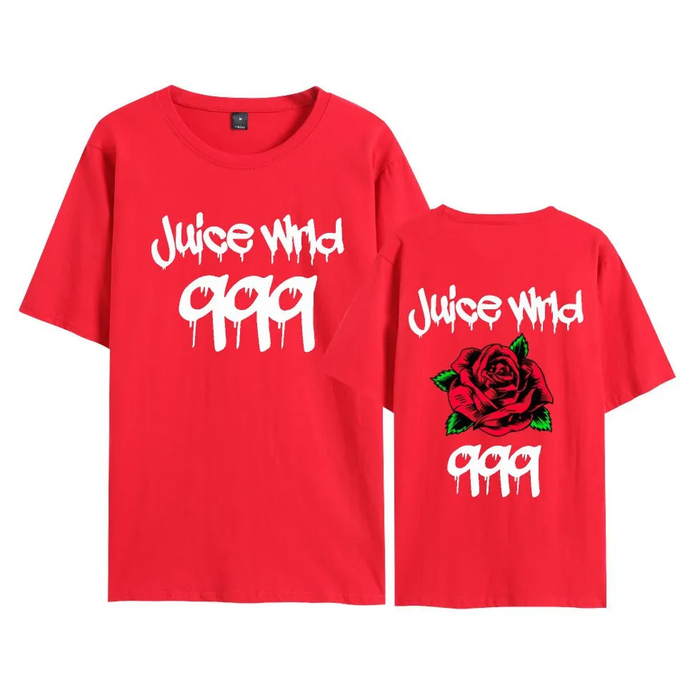 Rapper Juice Wrld 999 Short T Shirt Men's Women's Letter Printed Tshirts Y2k Casual Fashion Sportswear Summer Clothing