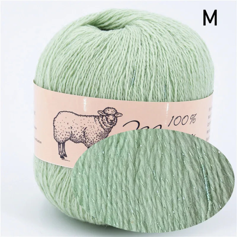 100 Percent Wool Yarn for Knitting Lightweight Crochet Thick Thread Hand Knitted Mohair Sweater Merino Wool 50g