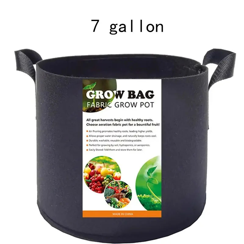 Felt Planting Bag with Handle, Thickened, Non-woven, Vegetable, Flower, Plant, Mushroom, Planting Fabric, Flowerpot with Handle