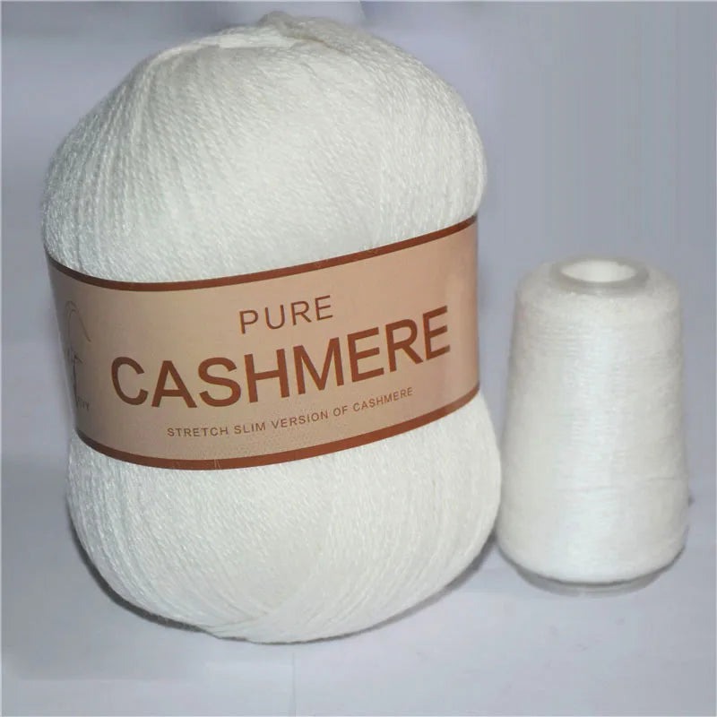 Pure Mongolian Cashmere Yarn for Crocheting 3-Ply Worsted Warm Soft Weaving Fuzzy Knitting Thread Pack of 5
