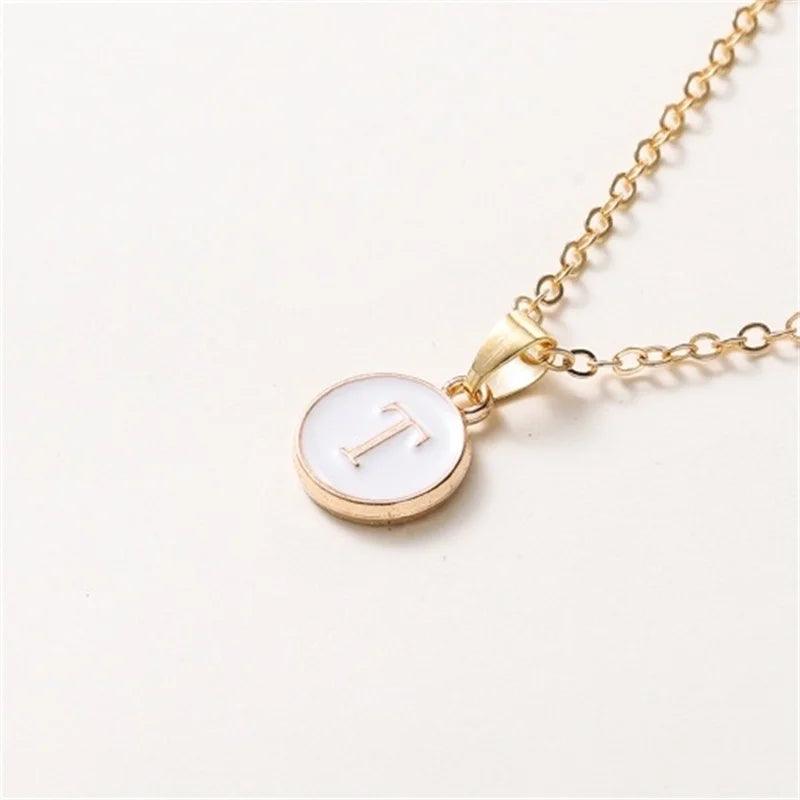 New Fashion Personalized 26 Initials Charm Necklace For Women Men Premium Design Name Necklace Ladies Jewelry Gift