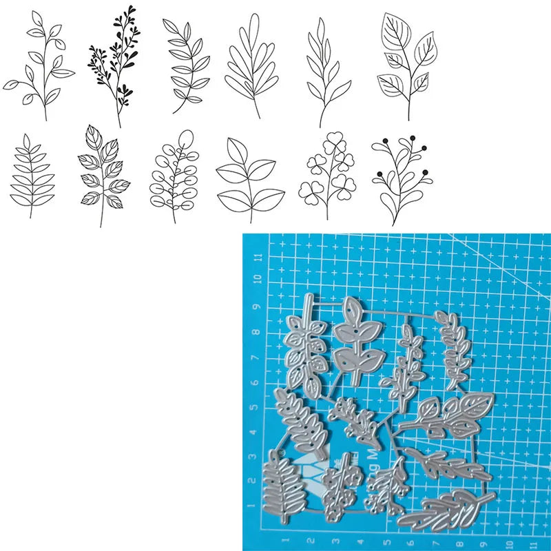 Flowers Trees Metal Cutting Dies Stencils For DIY Scrapbooking Decorative Embossing Handcraft Template