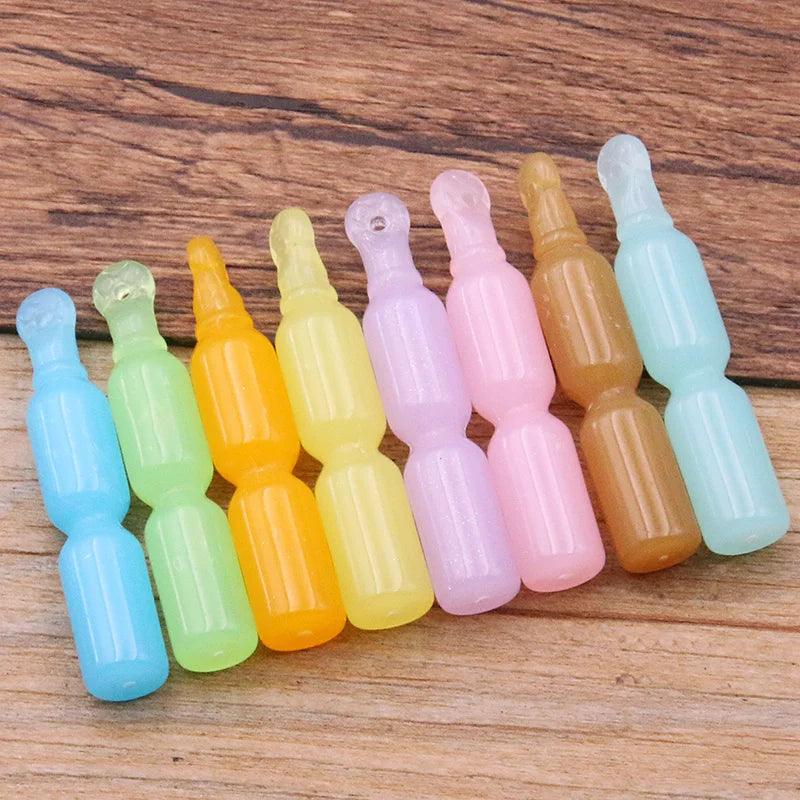 10Pcs 37 Styles Mix Fruit Animals Popsicle Candy Resin Earring Charms Diy Findings Keychain Bracelets Pendant For Jewelry Making