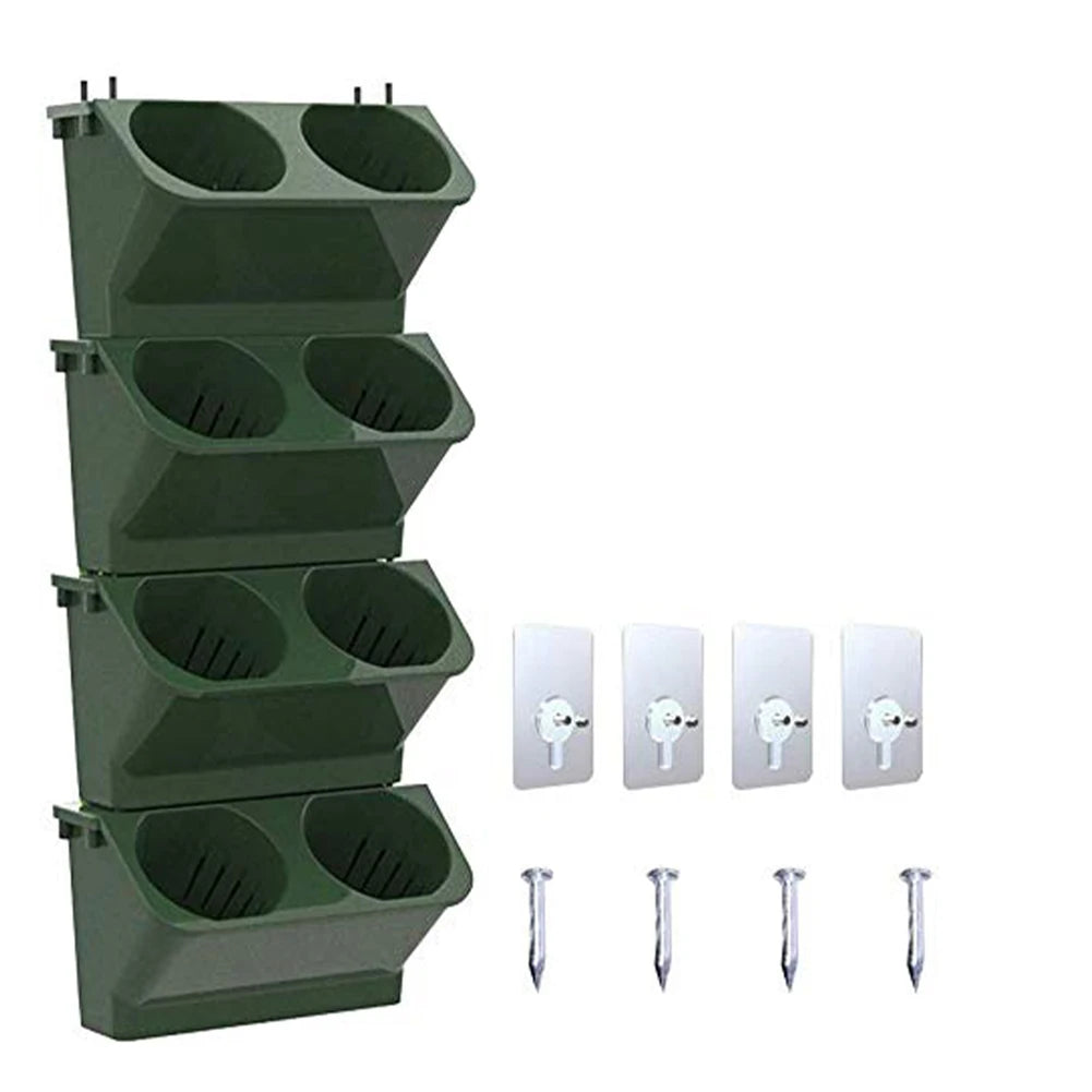 Self-Watering Plant Flower Pot Wall Hanging Lazy Planter for Home Office Garden
