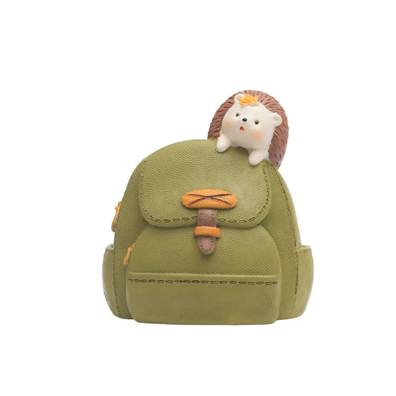 Mini Resin Flower Pot for Succulent Plant Garden Statues Backpack Rabbit Flower Pot Hand-molded Pen Holder Resin Molds Pots