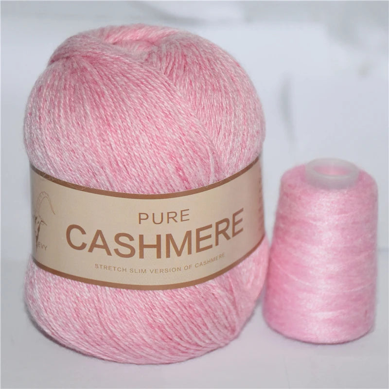 Pure Mongolian Cashmere Yarn for Crocheting 3-Ply Worsted Warm Soft Weaving Fuzzy Knitting Thread Pack of 5