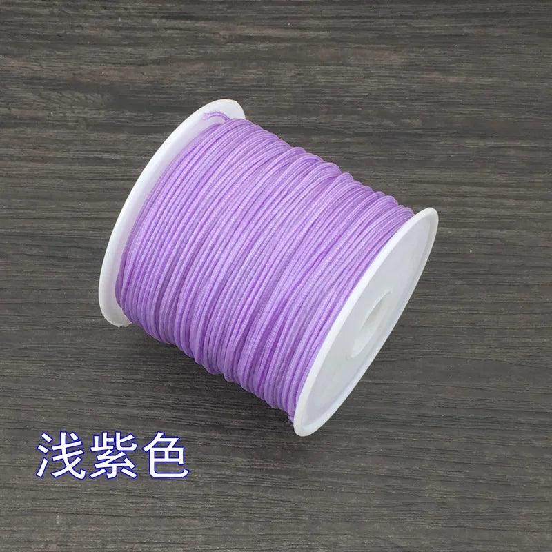 Jade Thread 50 Meters 0.8mm Handmade DIY Material Woven Rope Bracelet Red Thread Rope Necklace Woven Rope