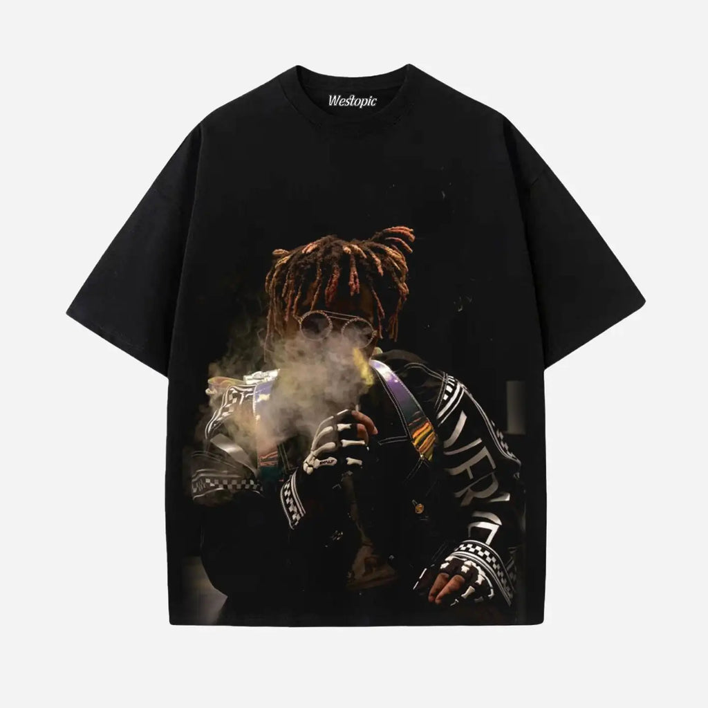 American Street Hip Hop T Shirt Juice Wrld Trippie Redd Short Sleeve Oversized Y2K Tee Men Women Crew Neck Unisex Tops