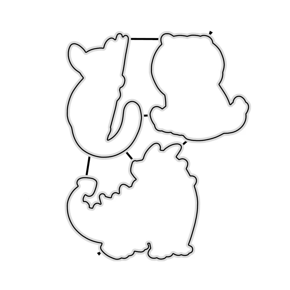 Easter Party Decoration Metal Cutting Dies and Stamps Stencils for DIY Scrapbooking Photo Album Die Cut Embossing Paper