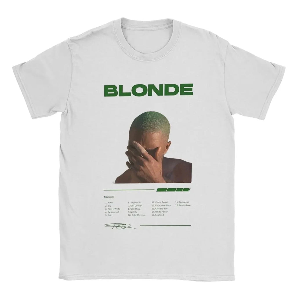 Blond Franks Rapper Ocean T Shirts Men's Cotton Casual Hip Hop Music Tee Short Sleeve Gift Idea