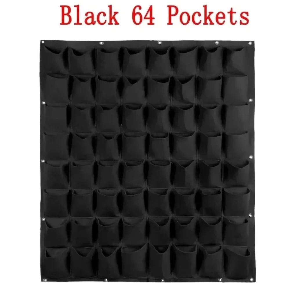 Wall Hanging Pockets Planting Bags Flower Pot Home Garden Grow Bag Garden Planter Vertical Suculentas Plant Pot Home Decor