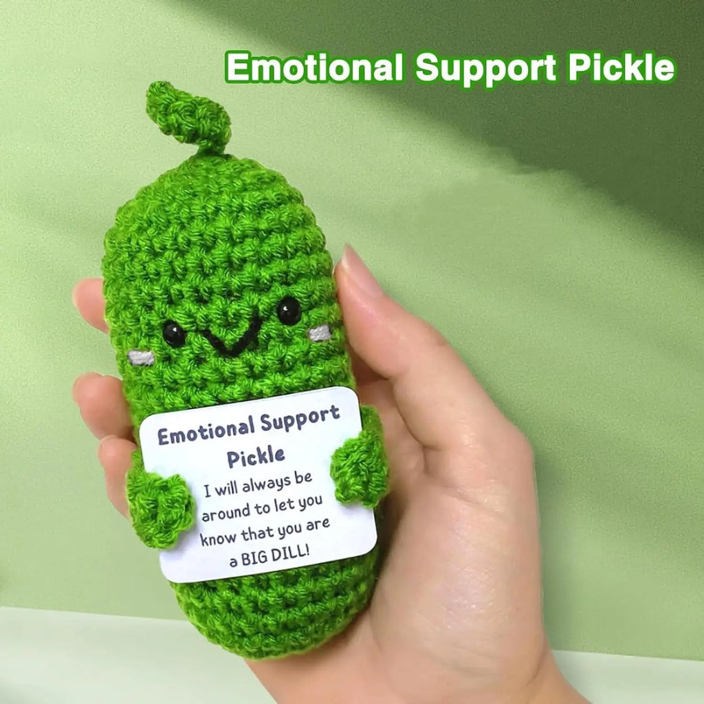 Emotional Cucumber Handmade Potato Positive Energy Decoration Wool Crochet Product Wholesale