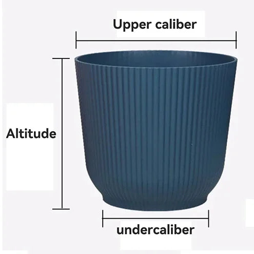 Simple environmental protection round large diameter thickened horticultural flowerpot simple thickened flowerpot Home Supplie