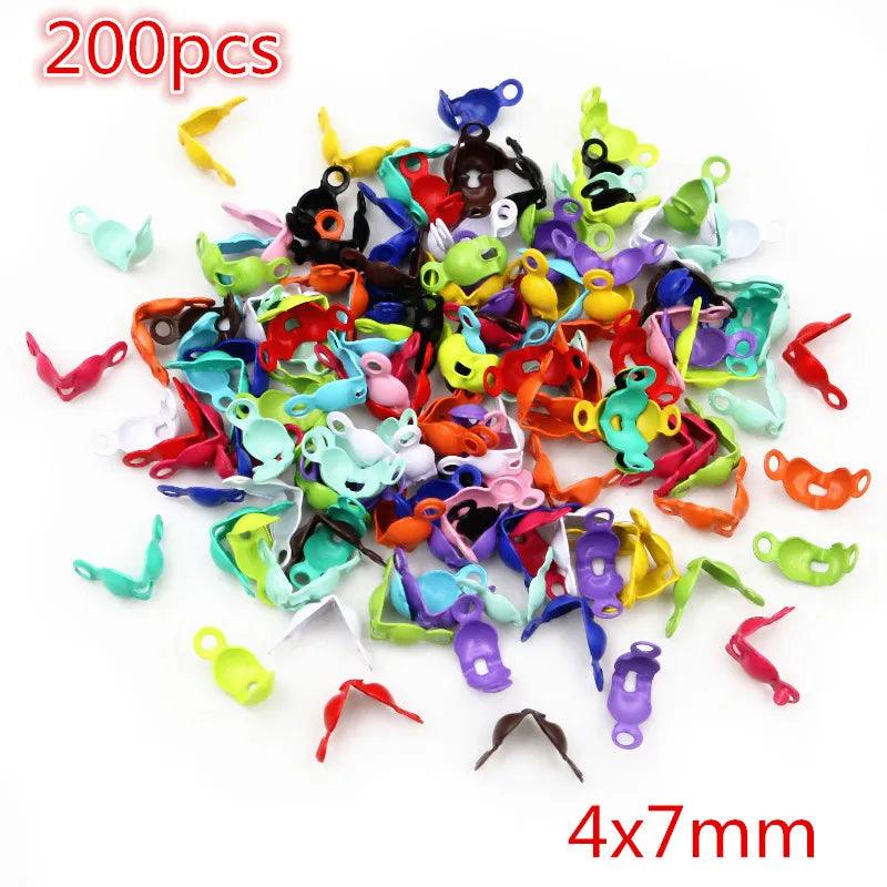 Colorful Mixed Alloy Split Jump Rings Lobster Clasp Eyelets Screw Pins Keychain DIY Jewelry Making Accessories Supplies