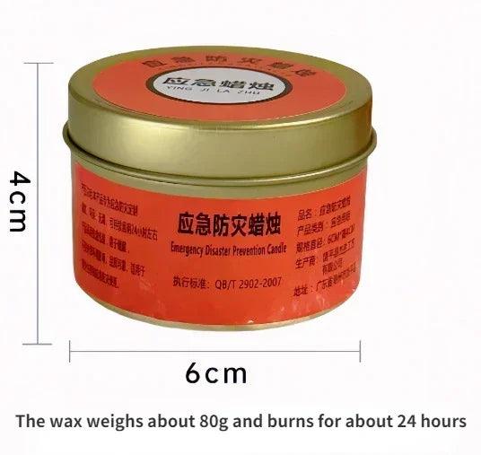 Halloween Candles Long Burning 20PCS Slow Burning Candles 24 Hours Lasting Windproof Outdoor Survival Candle Beeswax Wax Camping
