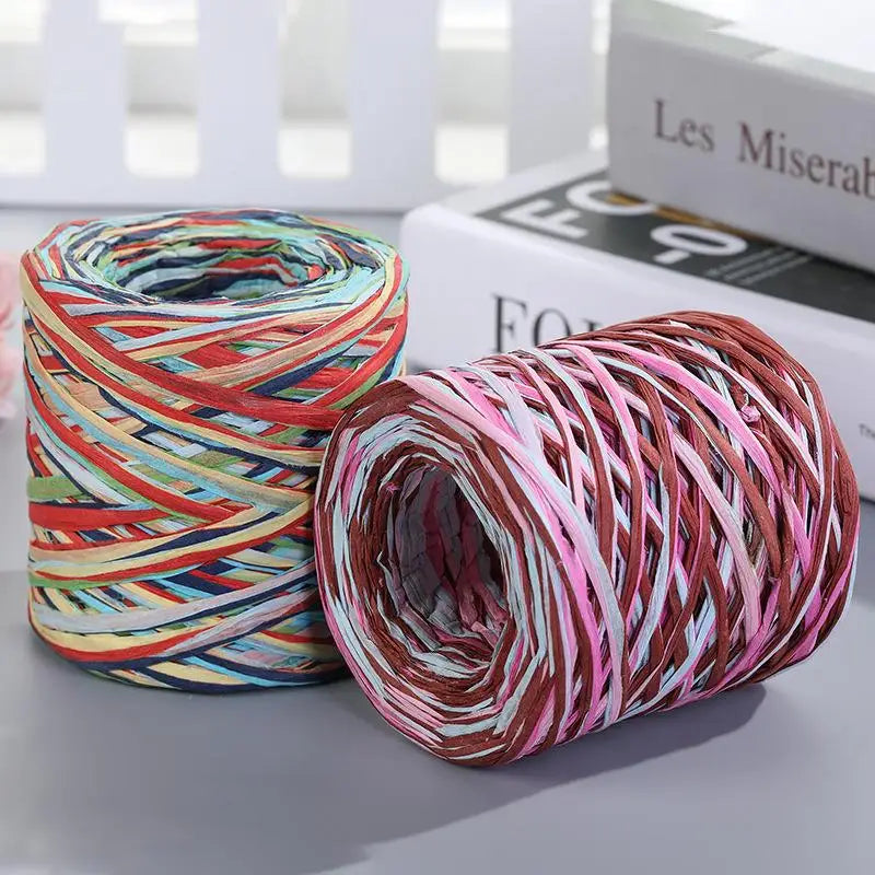 Natural Raffia Straw Yarn For Knitting Crochet Sunhat Bag