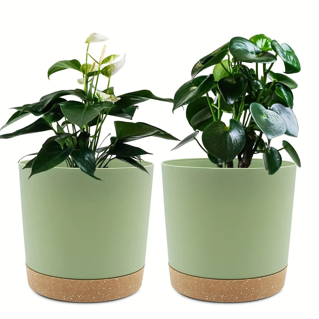 2pcs 16.51cm Flowerpot Removable Bottom Round Flower Pot 6.5inch Detachable Bottom Flower Pot Outdoor Garden Home Supplies
