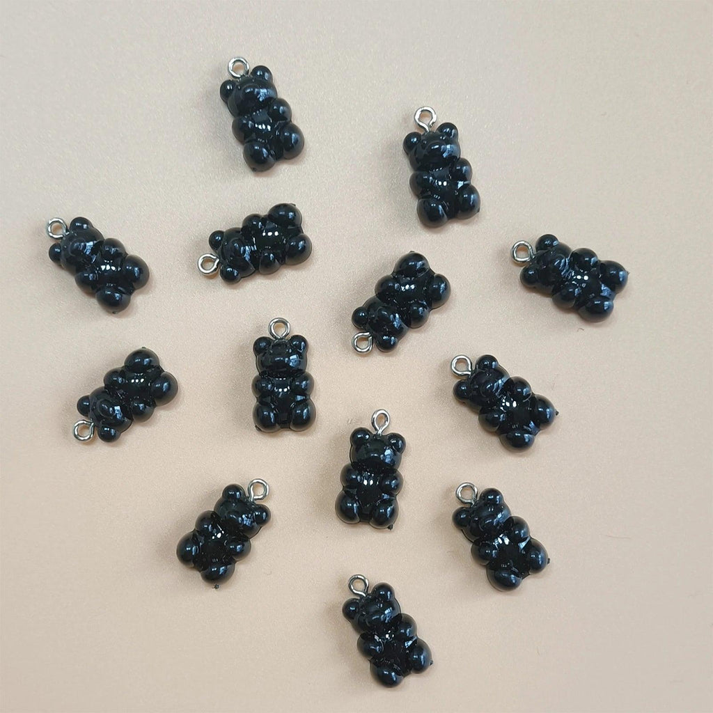 20 Pieces Of Colorful Candy Teddy Bear Gummie Jewelry, Diy Pendant, Cute Earring Necklace, Creative Discovery 20x10mm
