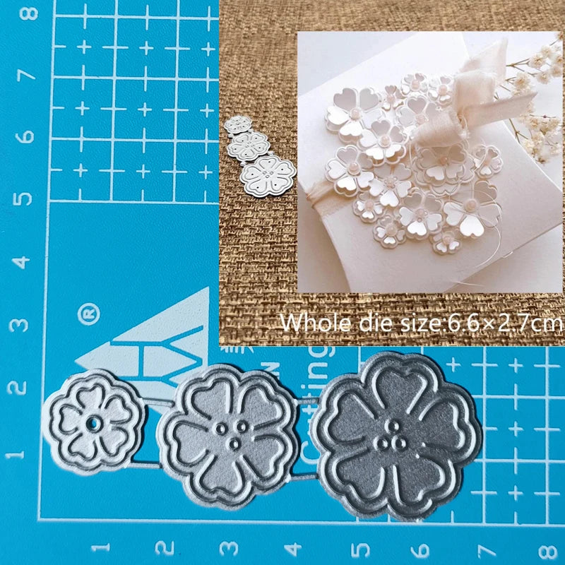 Flower Metal Cutting Dies for Scrapbooking and Paper Crafting Carbon Steel Mold and Embossing Stencils