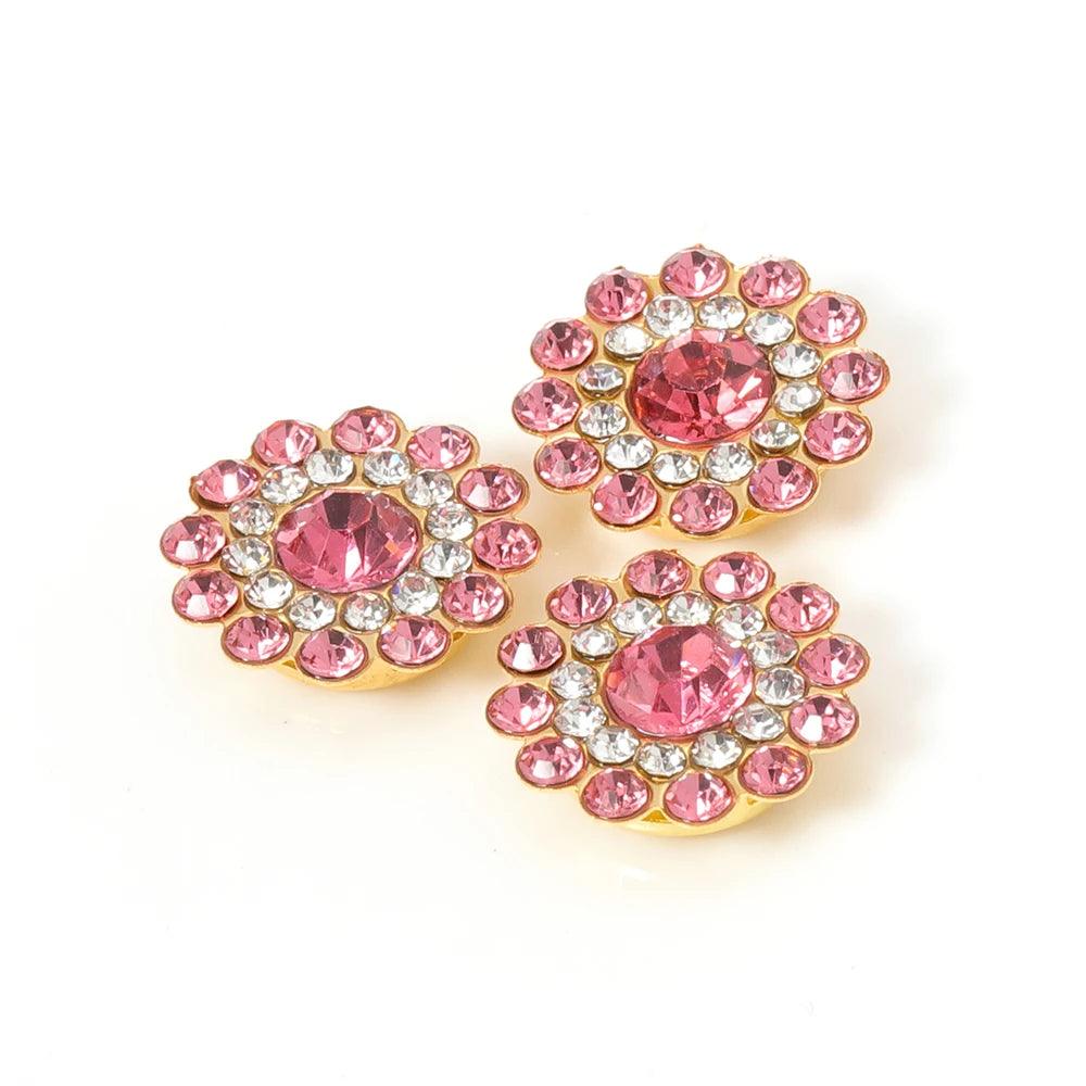 50pcs Crystal Claw Rhinestone Flatback Sewing Cabochons Bezel Beads for Jewelry Making DIY Needlework Bows