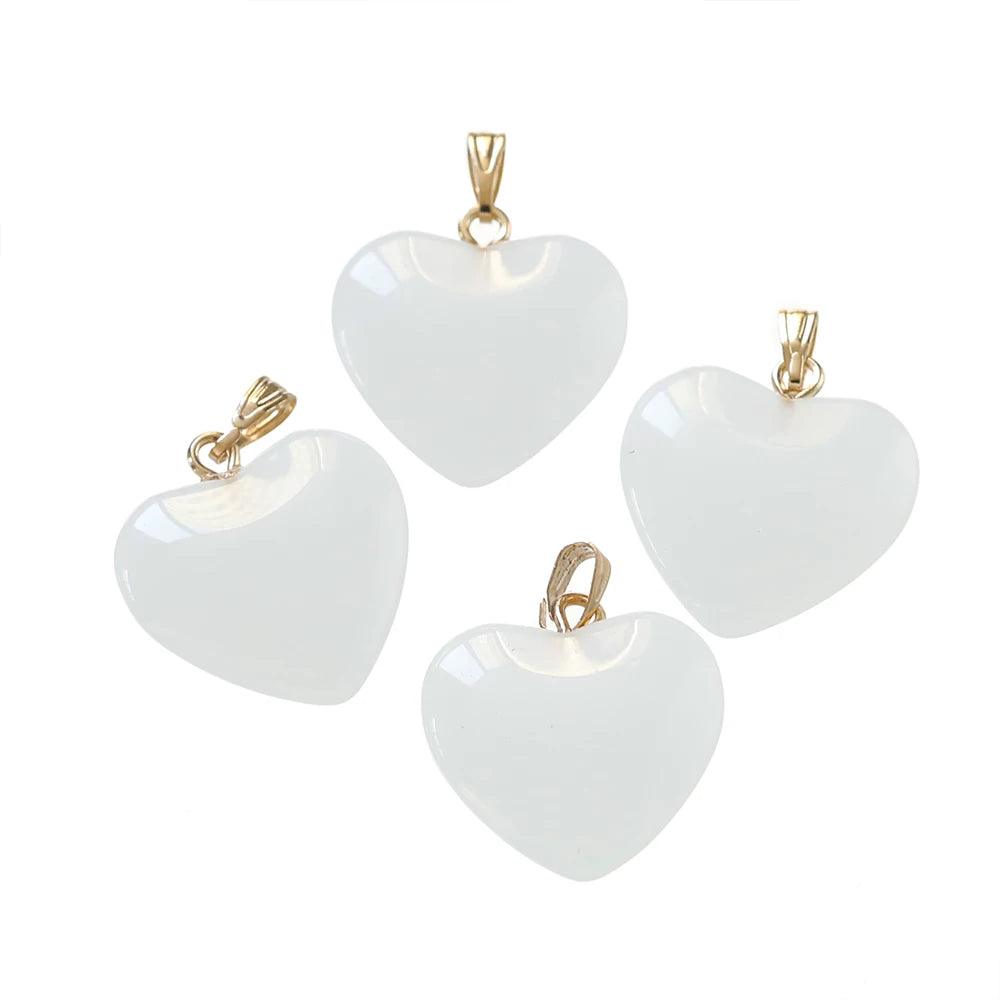 10Pcs 20x22mm Czech Lampwork Crystal Glass Heart Beads Charms pendant DIY Handmade Jewelry Making Necklaces Earrings Supplies